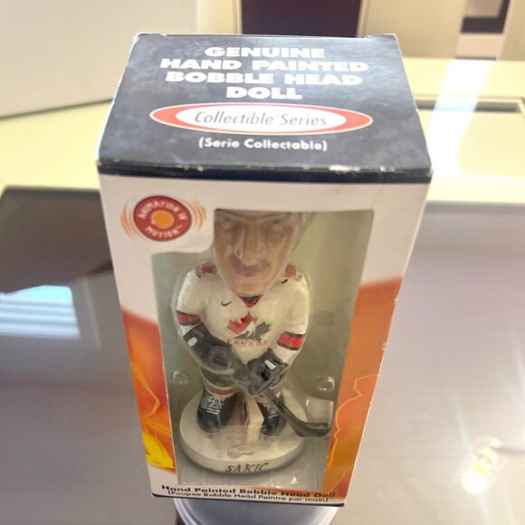 Joe Sakic Hand Painted Bobblehead by Animation In Motion Collectible Series! - Picture 3 of 6